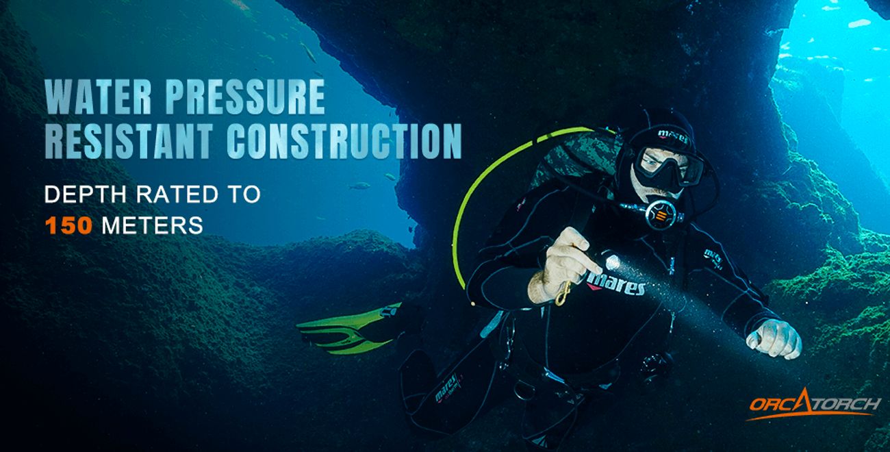 OrcaTorch D710, 3000 Lumen Dive Light